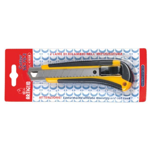 ARTIGLIO SX-70-2 CUTTER LAMA GRANDE 18MM GIALLO NERO